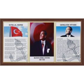 mdf çerçeveli 'lü milli levha
