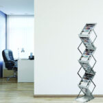 portatif zigzag brosur stand