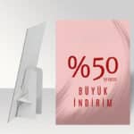 Karton Ayaklı Poster Pano A3