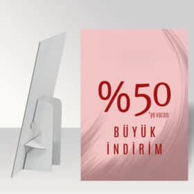 Karton Ayaklı Poster Pano A3