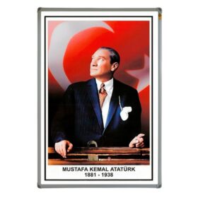 xcm alüminyum çerçeve atatürk portresi