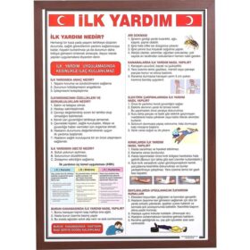 mdf çerçeveli ilkyardım