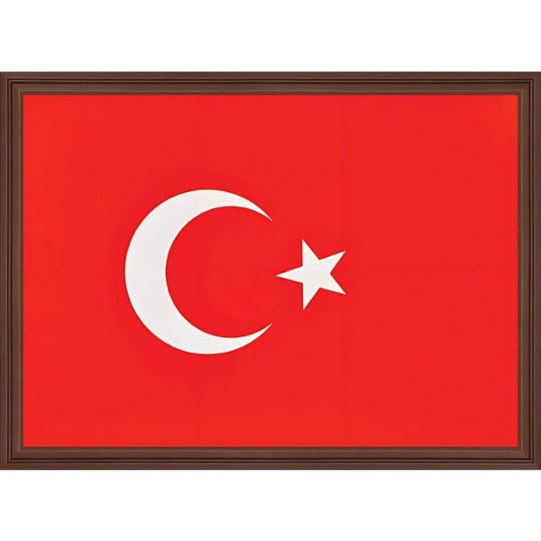 mdf çerçeveli türk bayrağı
