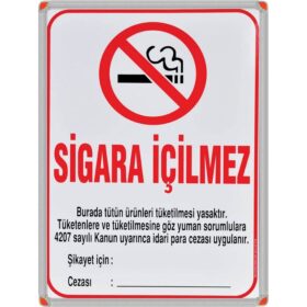 sigara içilmez levhası