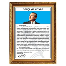 yaldızlı çerçeveli gençliğe hitabe