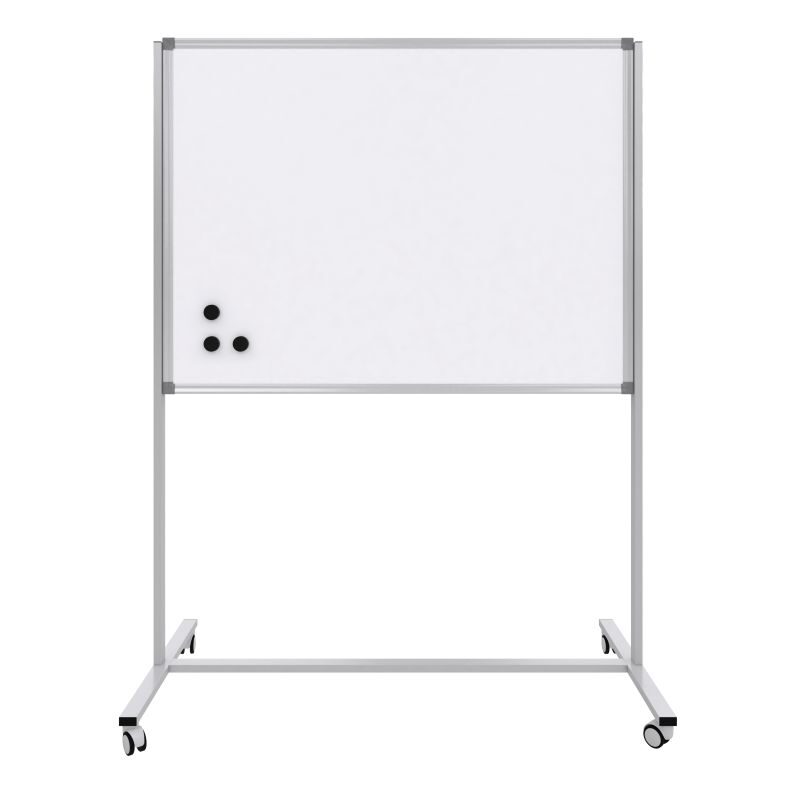 PAN565 Mıknatıslı Mobil Ayaklı Beyaz Yazı Tahtası 90x120cm