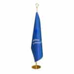 Logolu Makam Bayrağı - Gold Takım 225cm