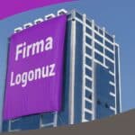 Raşel Dış Cephe Firma Bayrağı 7x10.5 MT