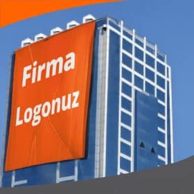 Raşel Dış Cephe Firma Bayrağı 4x6 MT