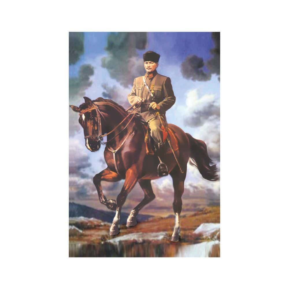 Atatürk Posteri 2 Atatürk Poster Bayrakları