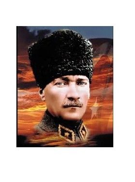 Atatürk Posteri 3 Atatürk Poster Bayrakları