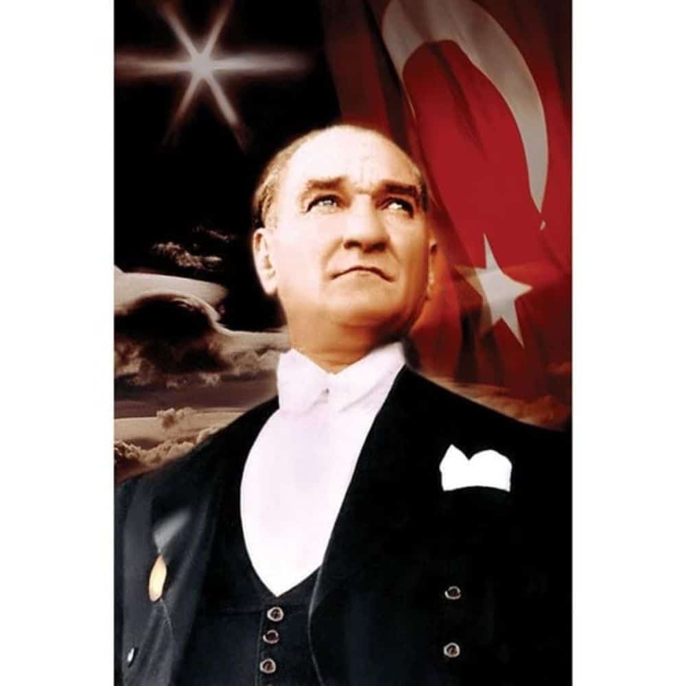 Atatürk Posteri 6 Atatürk Poster Bayrakları