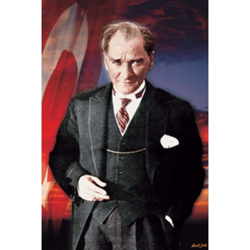 Atatürk Posteri 9 Atatürk Poster Bayrakları