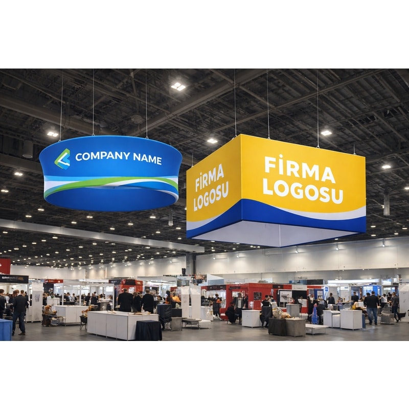 Askılı Tekstil Fuar Tabelaları