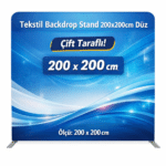 Tekstil Backdrop Stand 200x200cm Düz