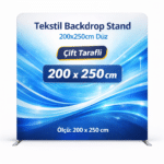 Tekstil Backdrop Stand 200x250cm Düz