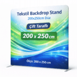 Tekstil Backdrop Stand 200x250cm Düz