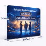 Tekstil Backdrop Stand 300x200cm Düz