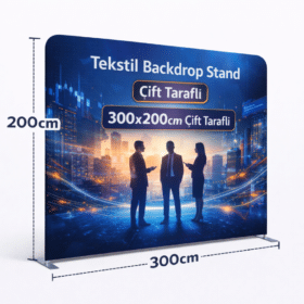 Tekstil Backdrop Stand 300x200cm Düz