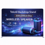 Tekstil Backdrop Stand 350x200cm Düz