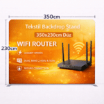 Tekstil Backdrop Stand 350x230cm Düz
