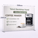 Tekstil Backdrop Stand 350x250cm Düz