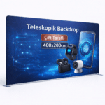 Tekstil Backdrop Stand 400x200cm Düz
