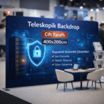 Tekstil Backdrop Stand 400x200cm Düz