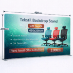 Tekstil Backdrop Stand Ölçüleri