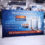 Tekstil Backdrop Stand 500x200cm Düz