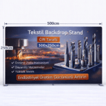 Tekstil Backdrop Stand 500x250cm Düz