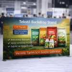 Tekstil Backdrop Stand 550x200cm Düz