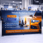 Tekstil Backdrop Stand 550x230cm Düz