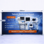 Tekstil Backdrop Stand 550x250cm Düz