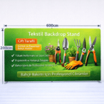 Tekstil Backdrop Stand 600x200cm Düz