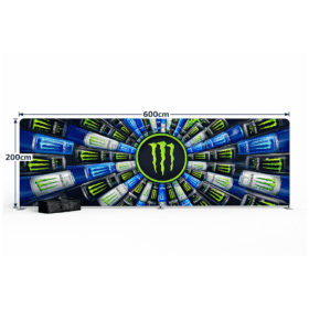 Tekstil Backdrop Stand 600x200cm Düz