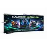 Tekstil Backdrop Stand 600x230cm Düz