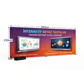Tekstil Backdrop Stand 600x250cm Düz