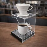 Şeffaf Akrilik V60 Kahve Standı - Görsel 2