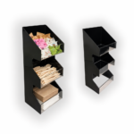 3'lü Dikey Siyah Pleksi Organizer - Görsel 2