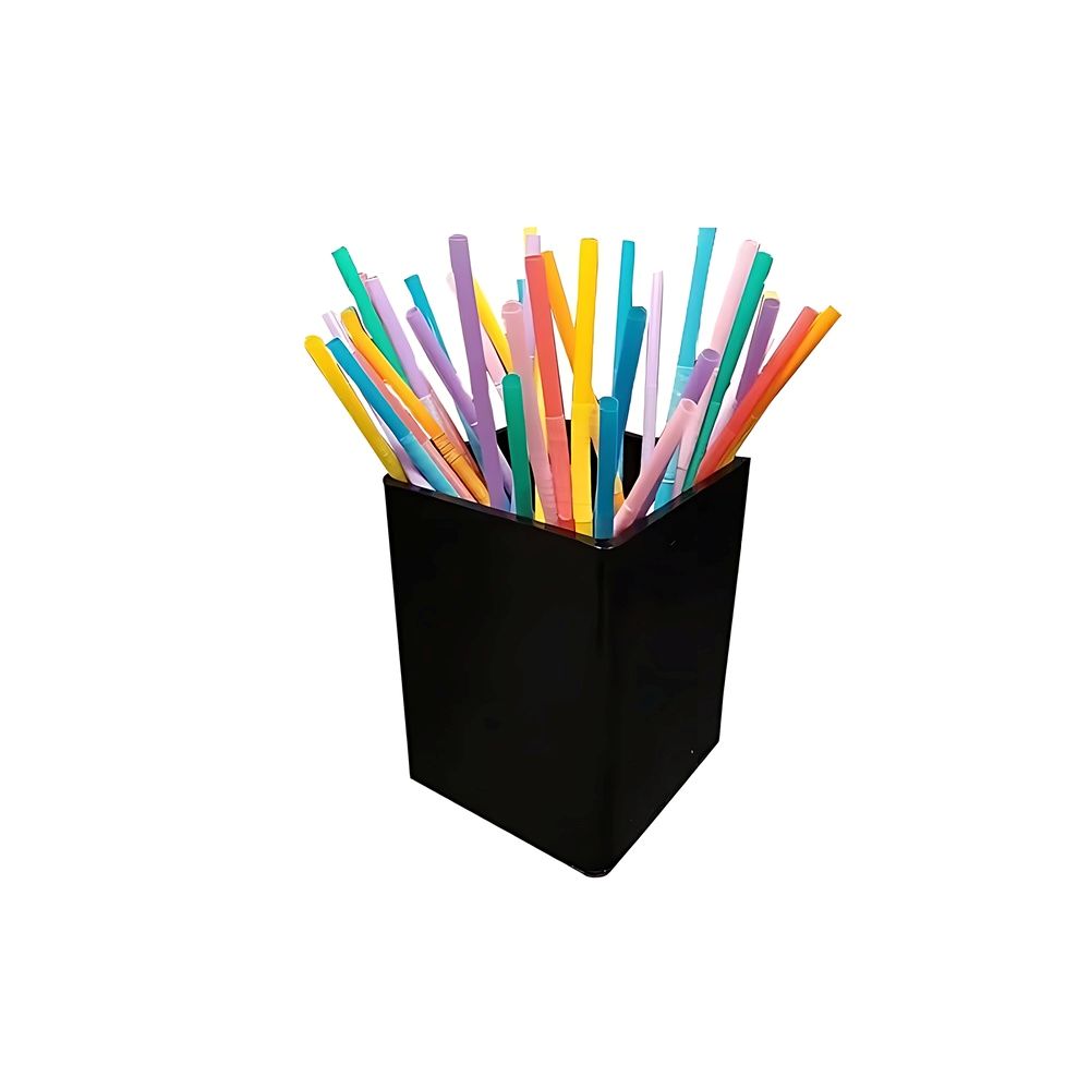 Pipet Standı Siyah Siyah Pleksi Pipet Standı