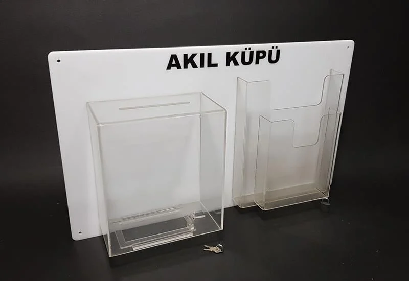 Ramak Kala Bildirim Kutusu Şeffaf 01 Dilek ve Şikayet Kutusu Şeffaf