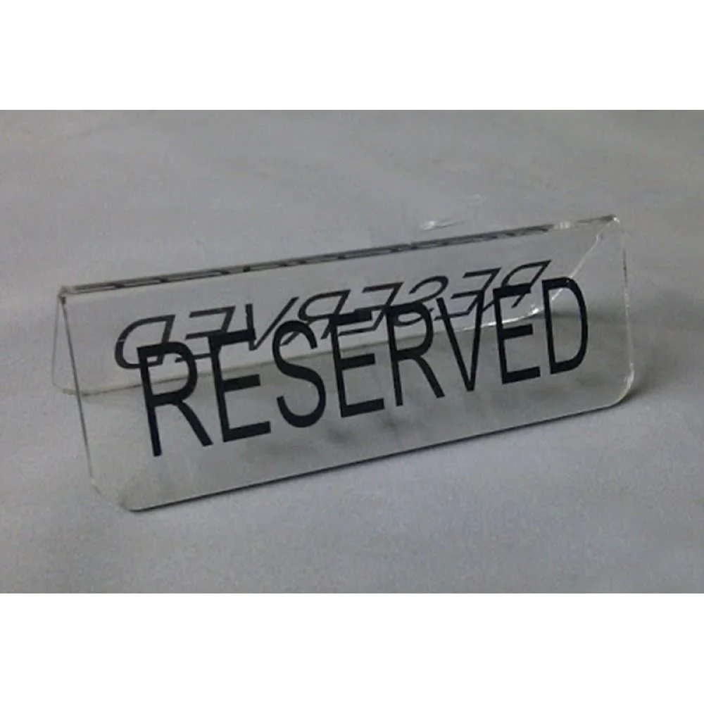 Reserved Şeffaf - 15x5 Şeffaf Pleksi Reserved