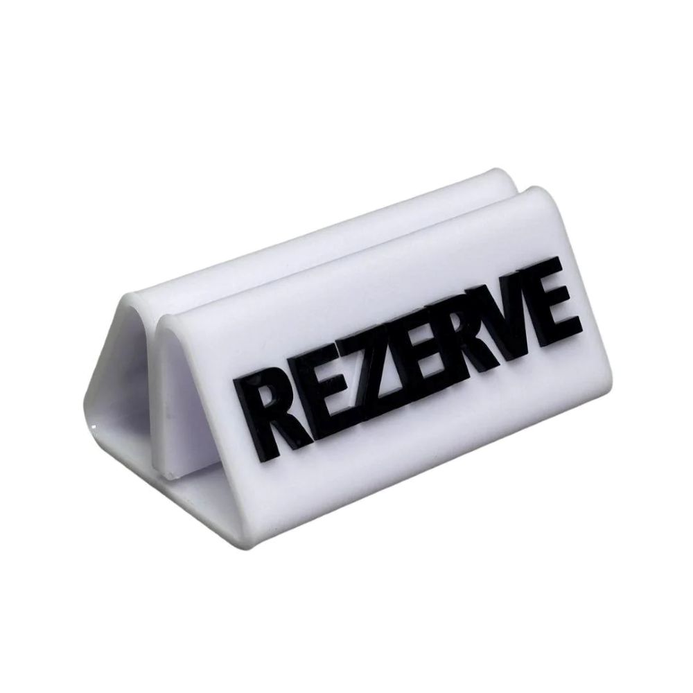 Rezerve Adisyonlu Beyaz - Siyah Adisyonlu Rezerve Beyaz-Siyah