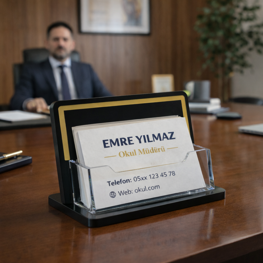 Siyah Gold Detaylı Kartvizitlik-01 Siyah Gold Detaylı Kartvizitlik - Görsel 1