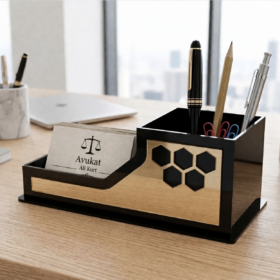 Premium Masaüstü Organizer Kalemlik Kartvizitlik