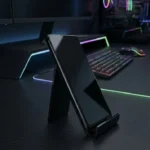 Siyah Pleksiglas Masaüstü Telefon ve Tablet Standı - Görsel 2