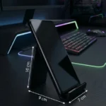 Siyah Pleksiglas Masaüstü Telefon ve Tablet Standı - Görsel 3