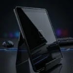 Siyah Pleksiglas Masaüstü Telefon ve Tablet Standı - Görsel 4