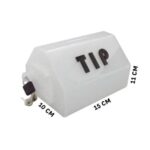 Beyaz Tipbox Bahşiş Kutusu 15x10xh11cm - Görsel 2